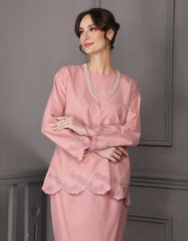 BAJU KURUNG KEDAH DARYA (DUSTY PINK)